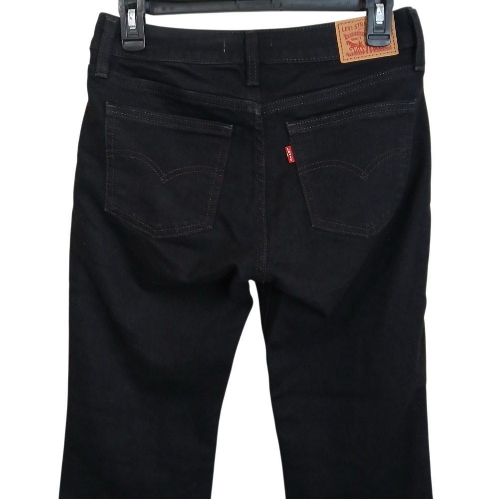 Levis Superlow Bootcut Jeans 26 Women 28x31 Black Levi's Boot Cut New NEW - Picture 6 of 15